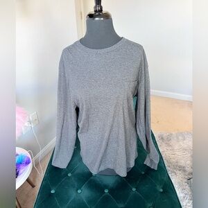 Vineyard Vines Shirt Mens Sz: Small Gray Long Sleeve Crew Neck Pocket Cotton